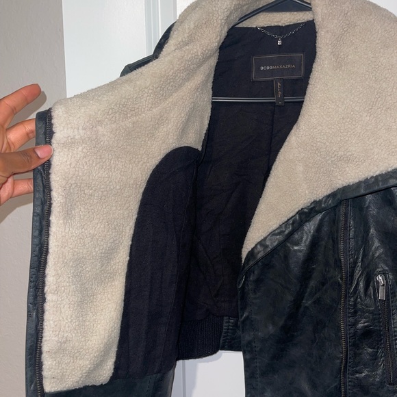 BCBGMAXAZRIA Leather Jacket M - Picture 9 of 11